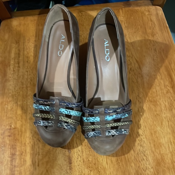 Aldo Womens Wedge Heel Strappy Sandals - Picture 2 of 5